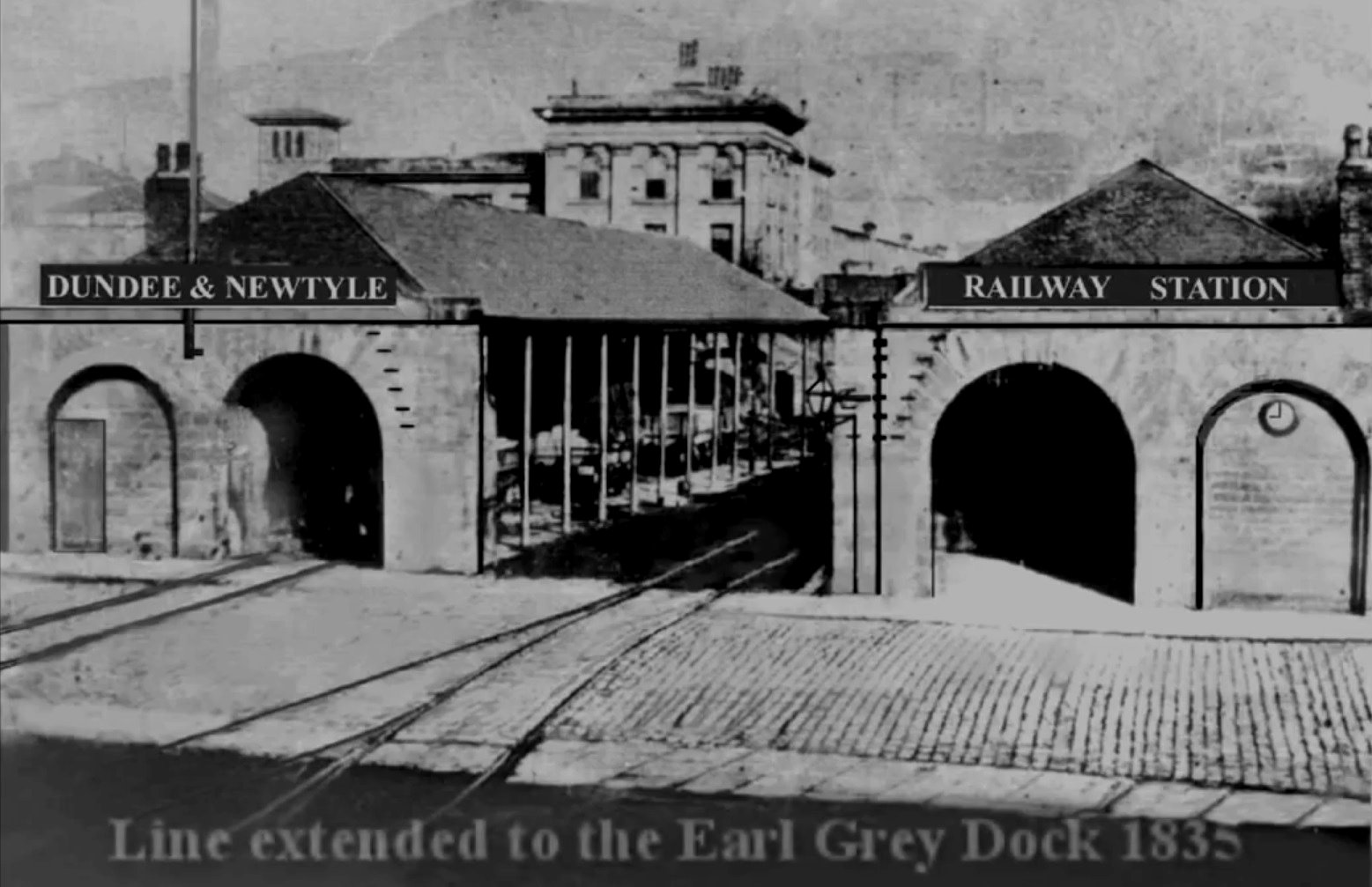 Dundee to Newtyle Railway - Ward Road Station.